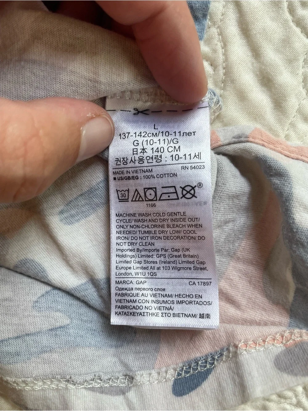 GAP Pink & Gray Camo Sequin Tee girls